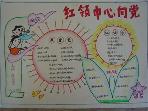 少先队建队71周年手抄报简单漂亮